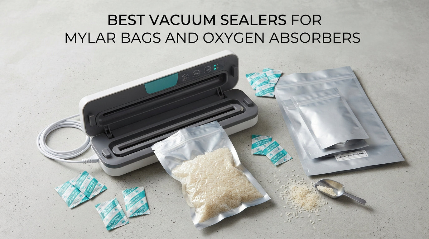 Best Vacuum Sealers for Mylar Bags and Oxygen Absorbers