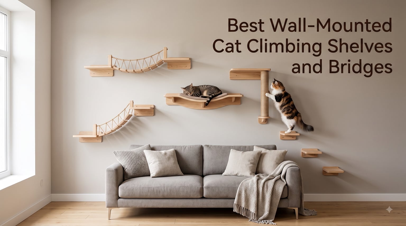 Best Wall-Mounted Cat Climbing Shelves and Bridges