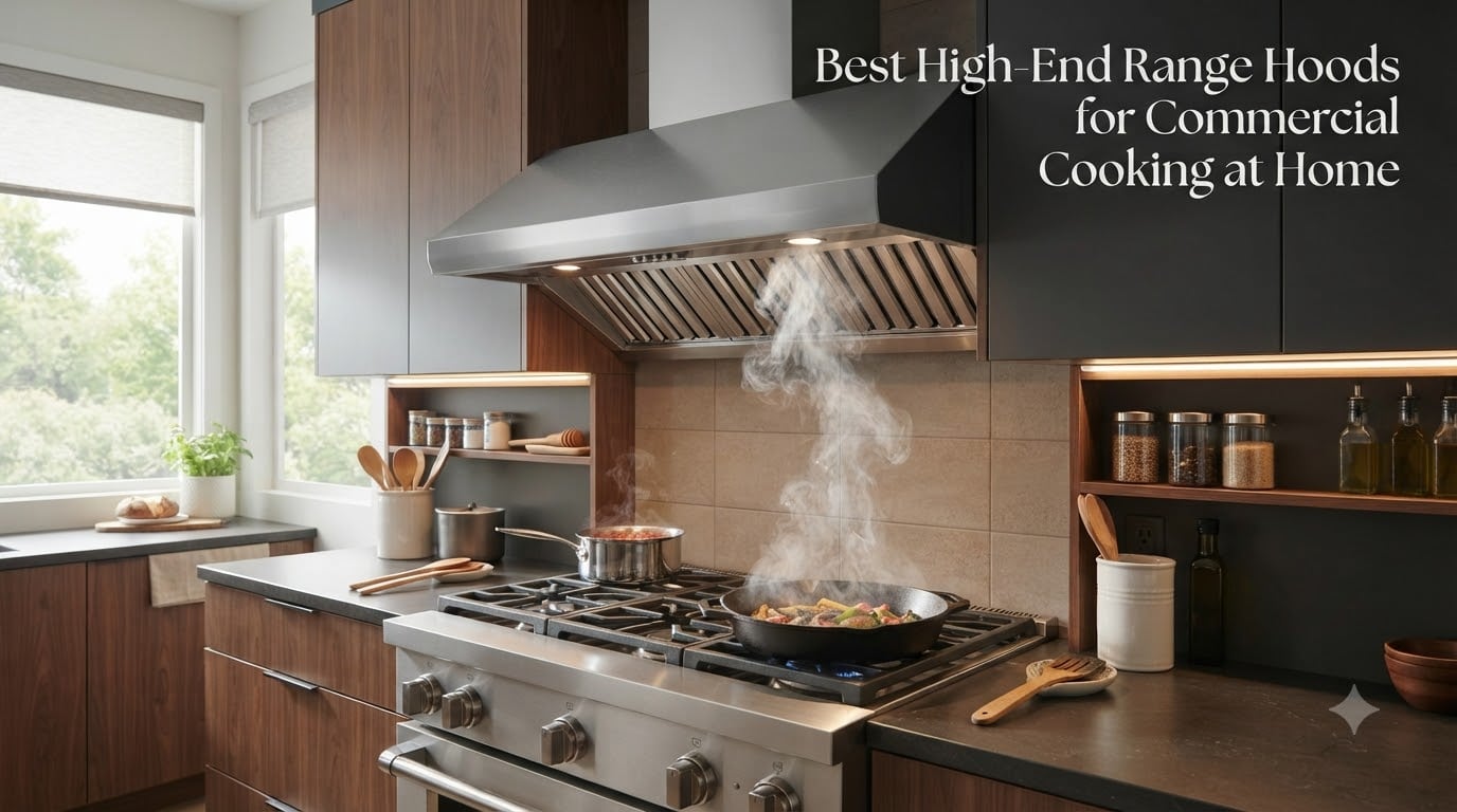 Best High-End Range Hoods for Commercial Cooking at Home