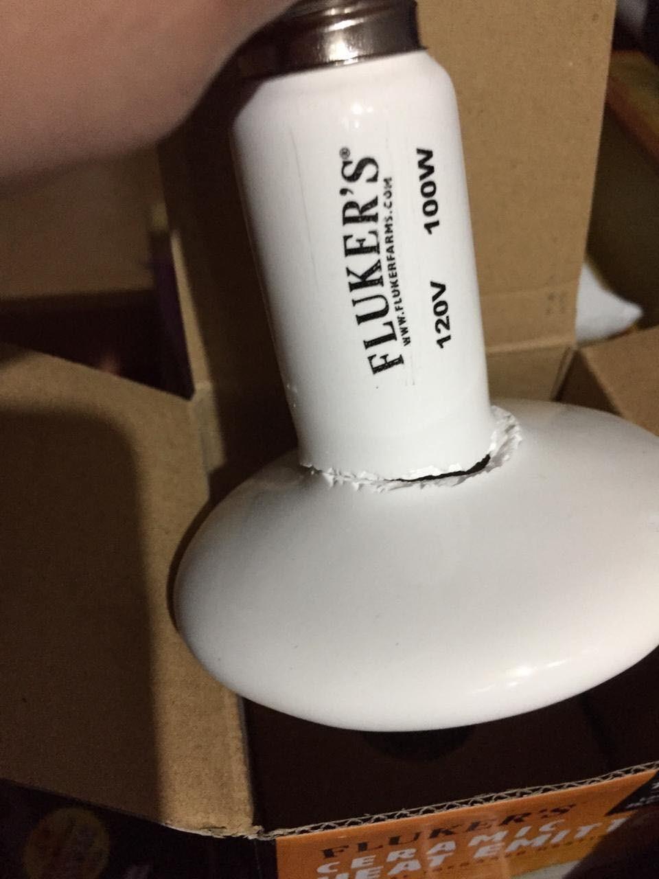 Fluker's Ceramic Heat Emitter, Natural Infrared Heating Bulb for Reptiles, 100 Watt customer photo 1