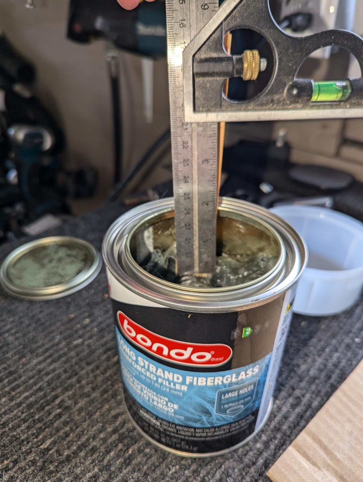 Bondo Bondo-Hair Long Strand Fiberglass Reinforced Filler, 00762, 1 Quart customer photo 2