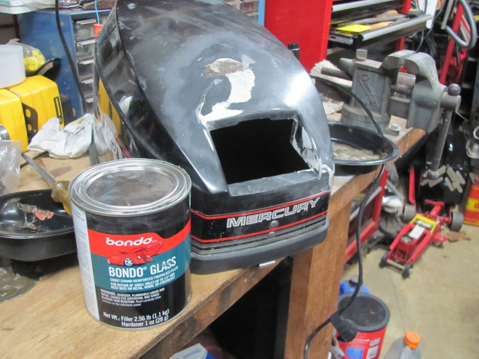 Bondo Glass Short Strand Reinforced Fiberglass Filler,Stage 2, 2.56 Oz Filler and 1 Oz Cream Hardener customer photo 1