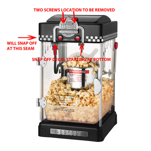 Great Northern Popcorn Company 83-DT5621 Northern Company Red GNP Little Bambino 2-1/2 Ounce Retro Style Popcorn Popper Machine, 2.5 Ounce customer photo 1