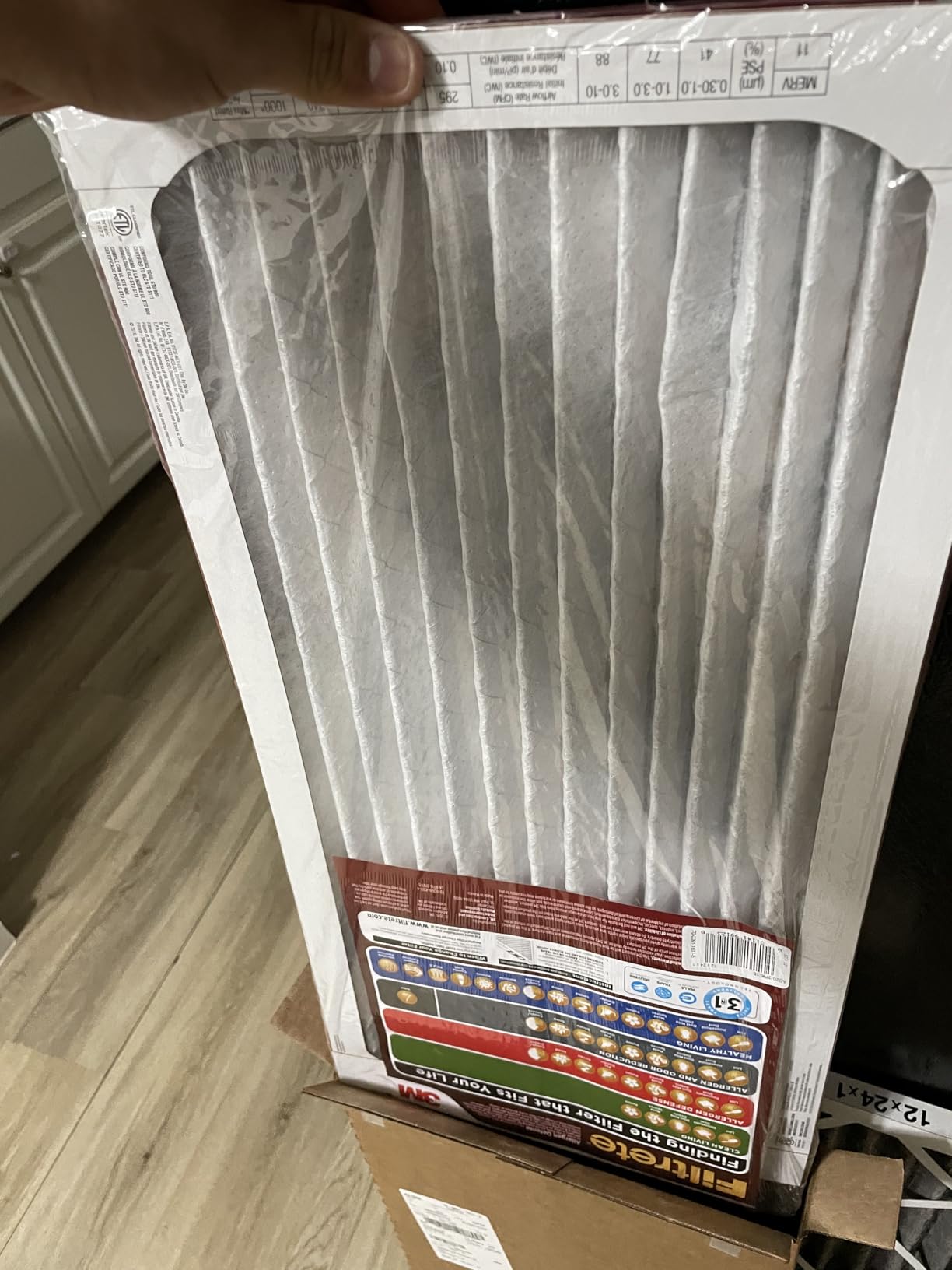 Filtrete 16x25x1 Air Filter, MERV 11, MPR 1000, Allergens & Pet Dander, 3-Month AC and Furnace Filters, Cleaner Air, Reliable Airflow, 2 HVAC Filters (Actual Size 15.68 x 24.68 x 0.81 in) customer photo 2