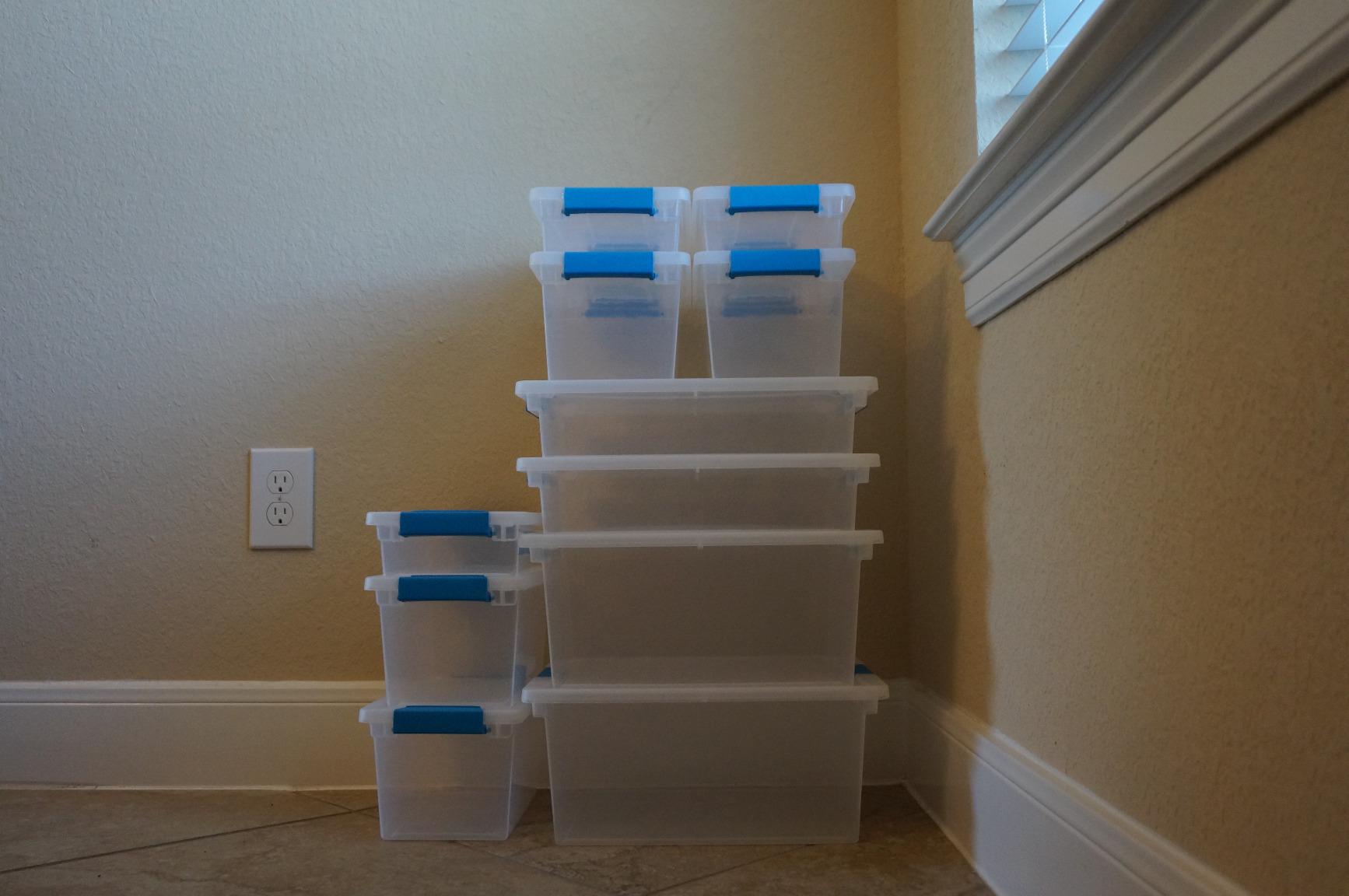 Sterilite Clip Box, Stackable Clear Plastic Bins- Large, 6-Pack customer photo 1