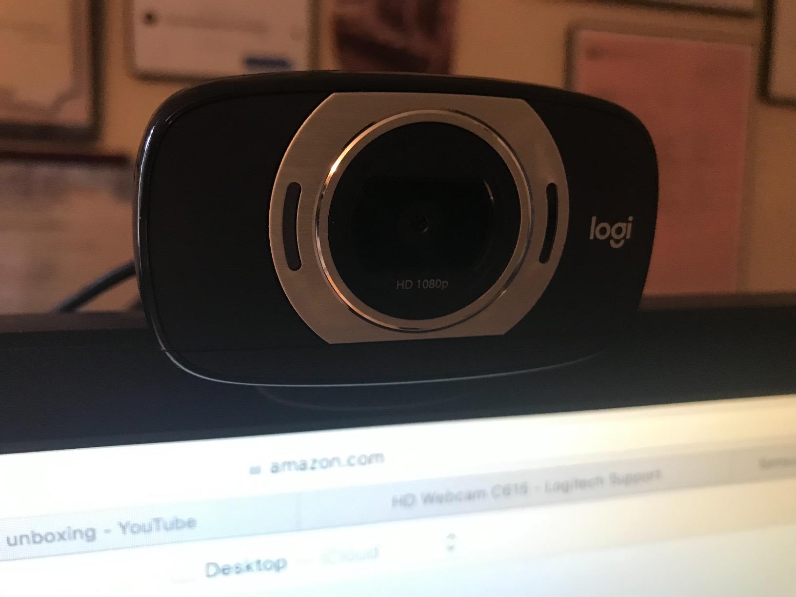 Logitech HD Laptop Webcam C615 with Fold-and-Go Design, 360-Degree Swivel, 1080p Camera customer photo 1