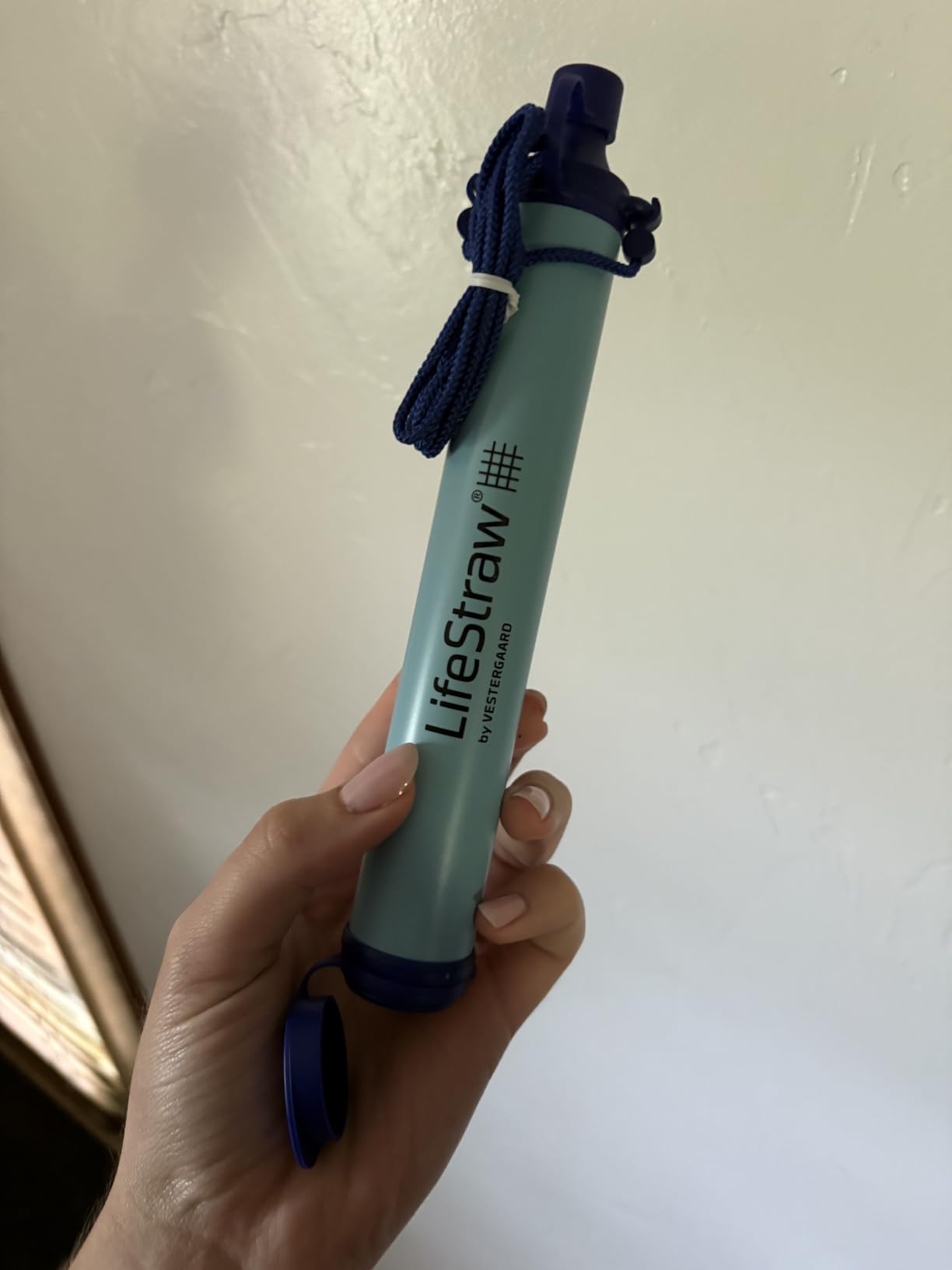 LifeStraw Personal Water Filter for Hiking, Travel and Emergency, Blue, 1PK customer photo 1