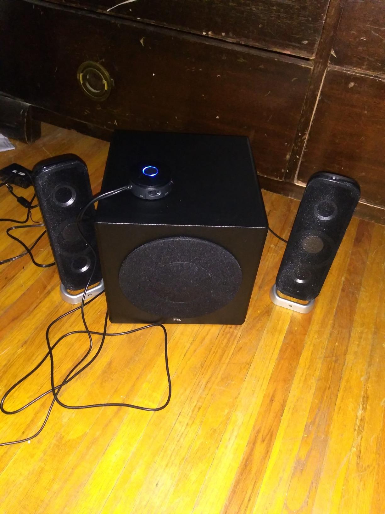 Cyber Acoustics CA-3908 2.1 Speaker System, 92W, Subwoofer customer photo 1