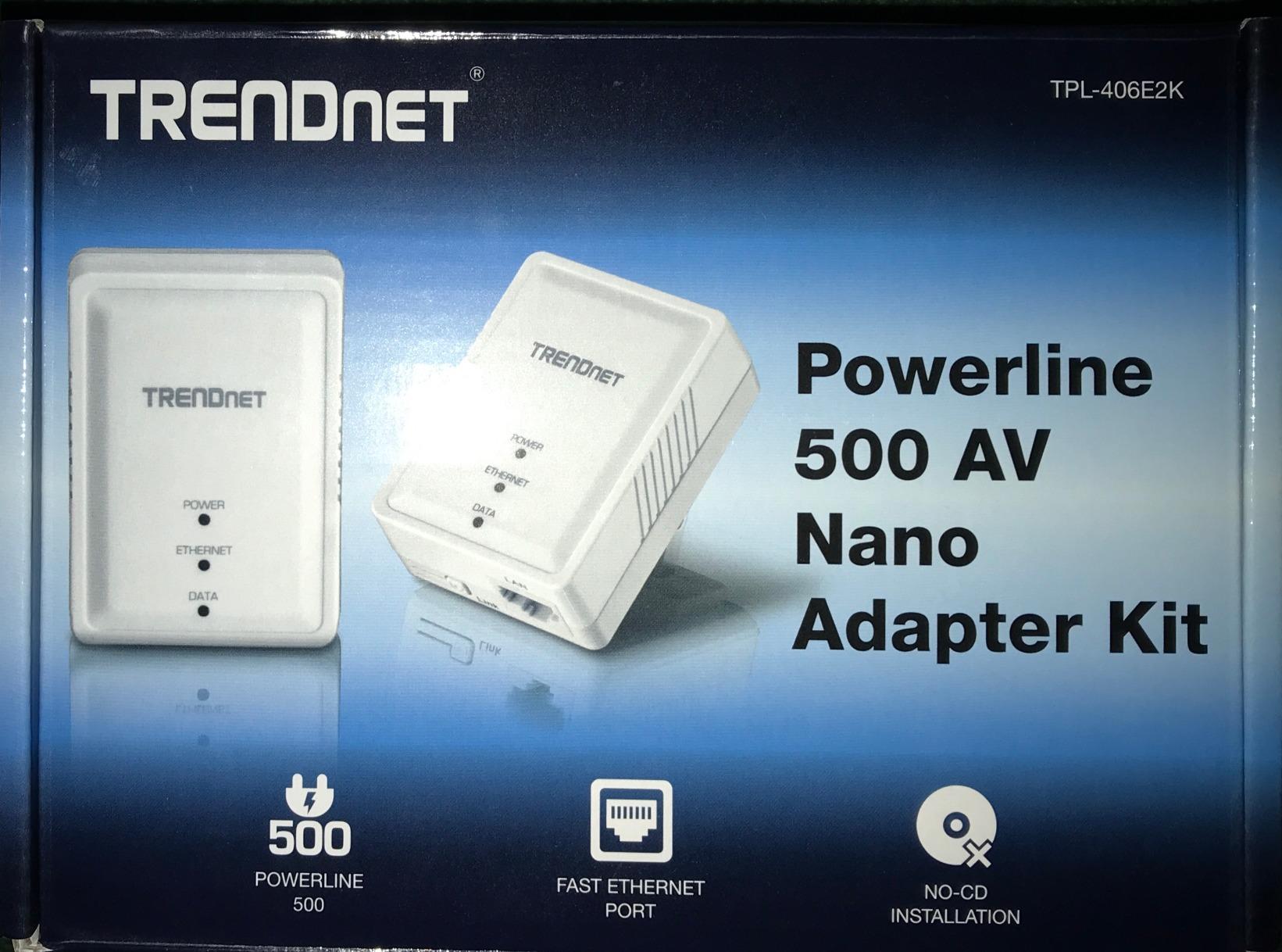 TRENDnet Powerline 500 AV Nano Adapter Kit,TPL-406E2K,Plug & Play Install customer photo 2