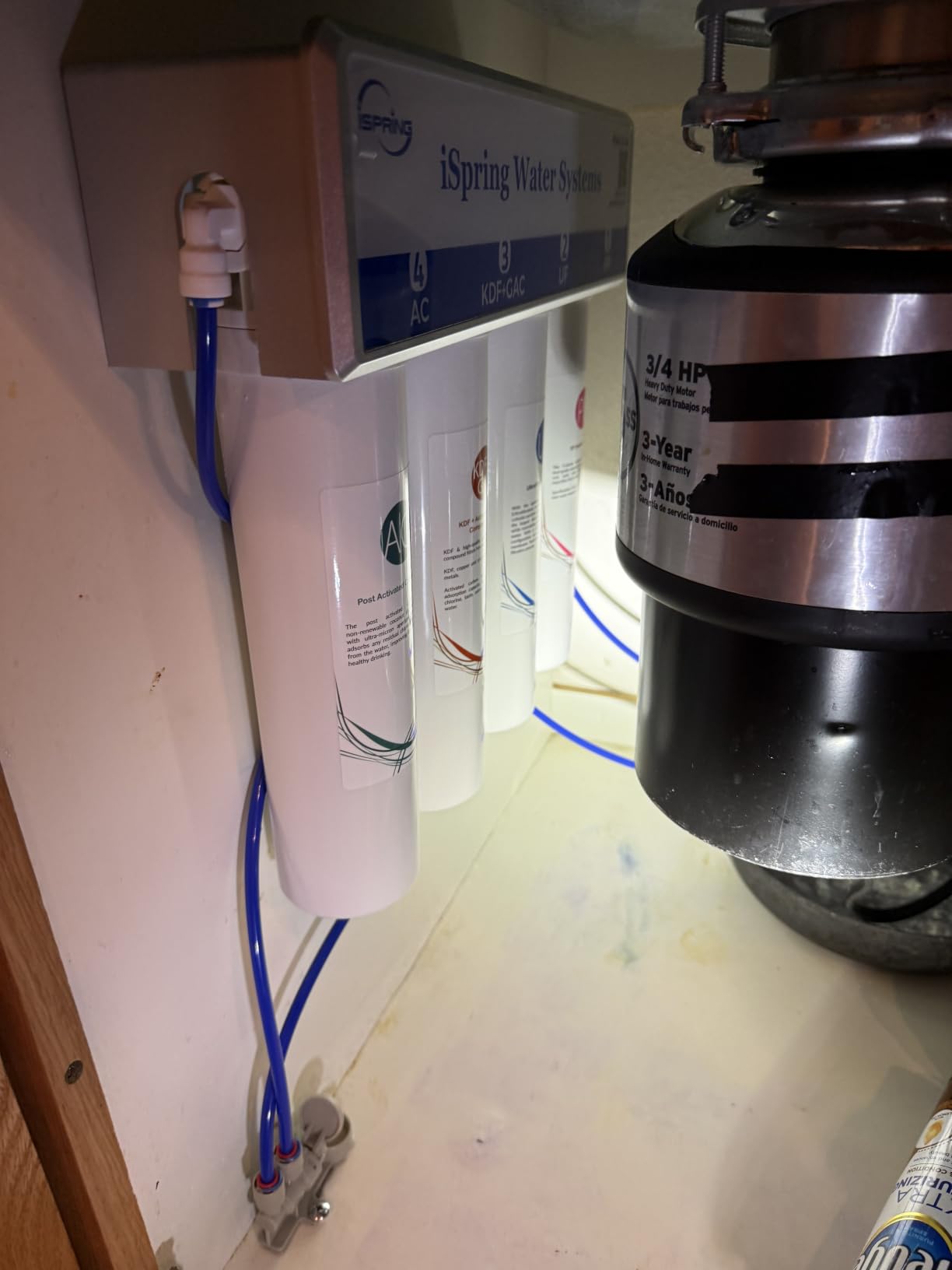 iSpring CU-A4 4-Stage Ultra Filtration Under Sink Water Filter System customer photo 1