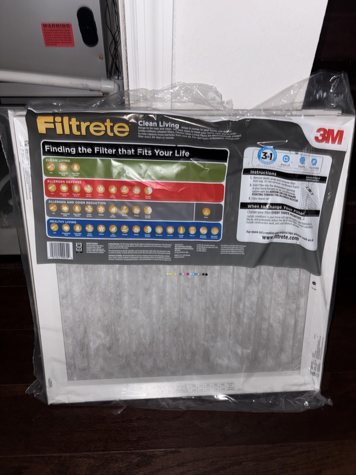 Filterbuy 16x20x1 Air Filter MERV 8 Dust & Allergy Defense (4-Pack) | Electrostatic Pleated HVAC AC Furnace Filters Replacement, Made in USA (Actual Size: 15.50 x 19.50 x 0.75) customer photo 2