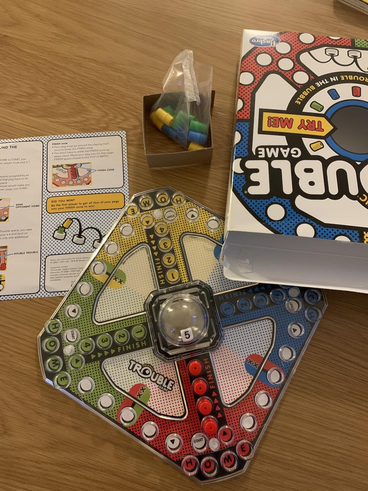 Hasbro Gaming Trouble Board Game for Kids Ages 5 and Up 2-4 Players customer photo 2