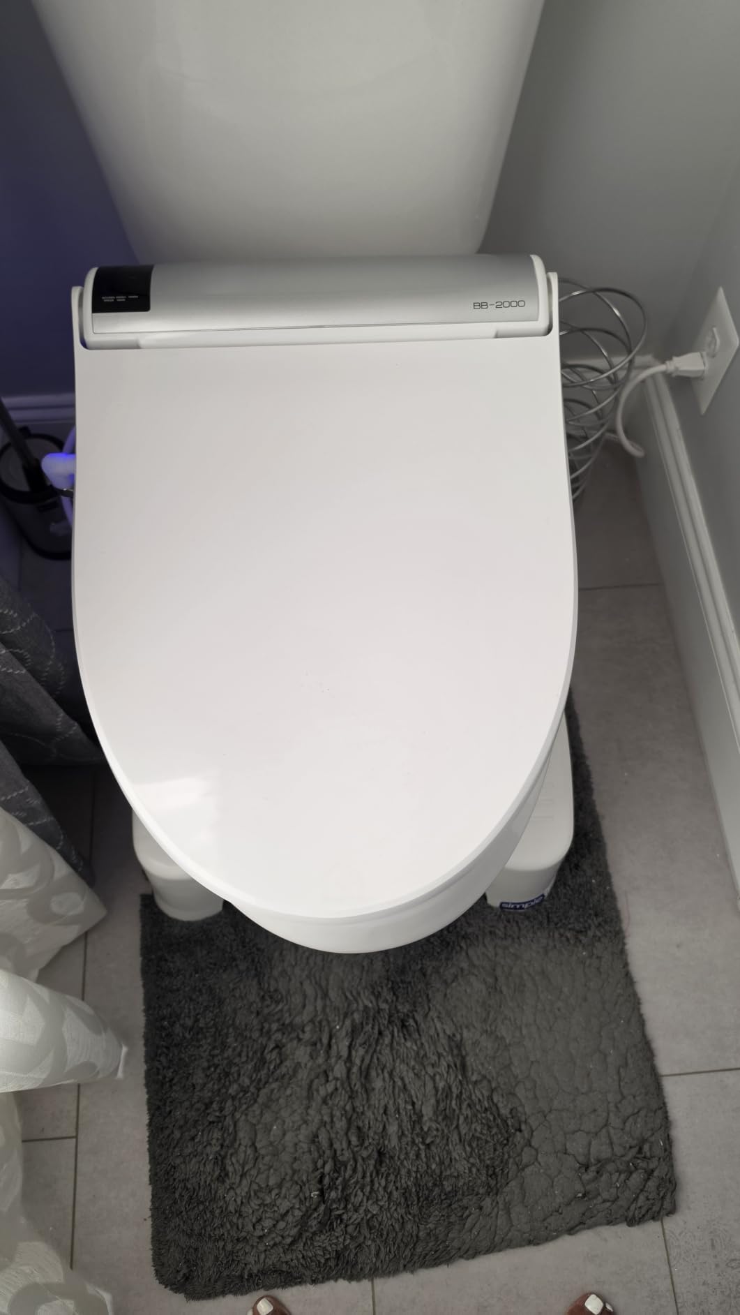 Bio Bidet BB2000 Bliss Electric Bidet Toilet Seat, Warm Water with Air Dryer, Heated Seat with Sensor and Slow Close Lid, Night Light, Remote Control, Elongated, White customer photo 1
