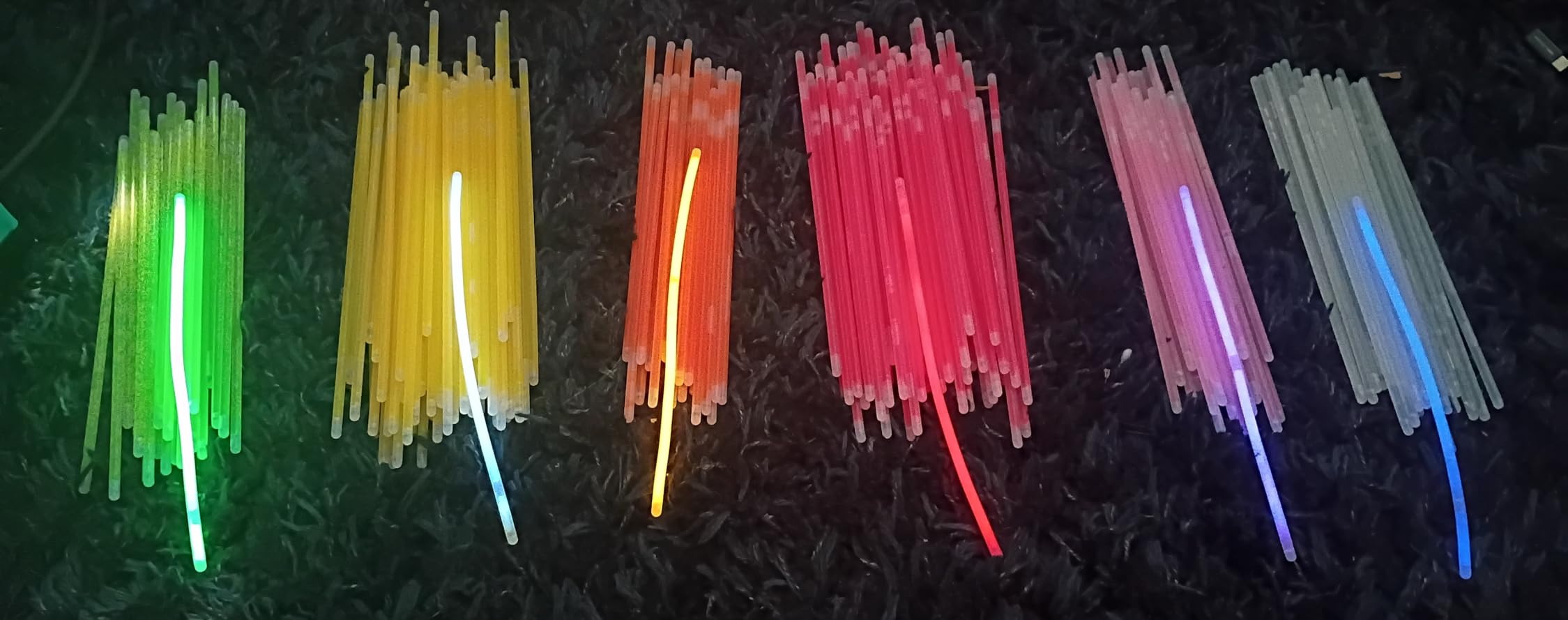 PartySticks Glow Sticks Party Supplies 100pk - 8 Inch Glow in the Dark Light Up Sticks Party Favors, Glow Party Decorations, Neon Party Glow Necklaces and Glow Bracelets with Connectors customer photo 1