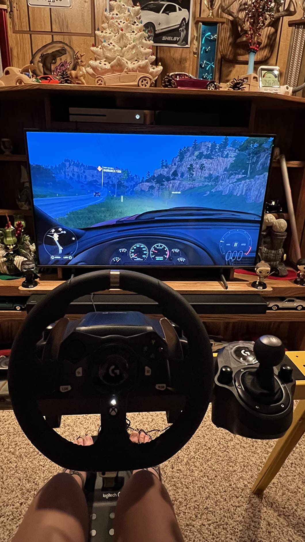 Logitech G920 Driving Force Racing Wheel and Pedals, Force Feedback + Logitech G Driving Force Shifter - Xbox Series X|S, Xbox One and PC, Mac - Black customer photo 1