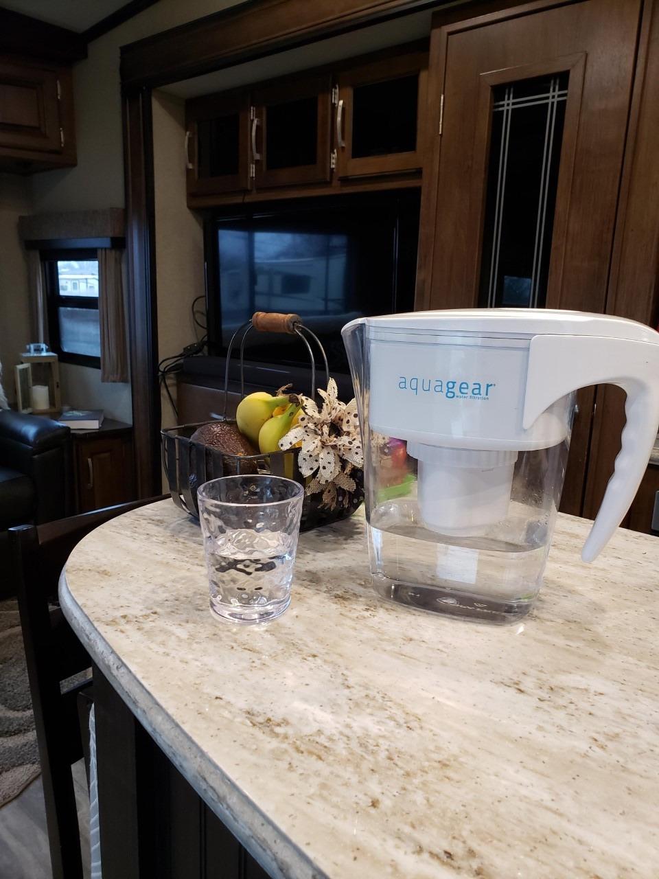 Aquagear Water Filter Pitcher – Lead, Chlorine, PFOA/PFOS, Microplastics Filter, 10 Cup, 120 Gallon Filter Life - Filter Media Made in USA customer photo 2