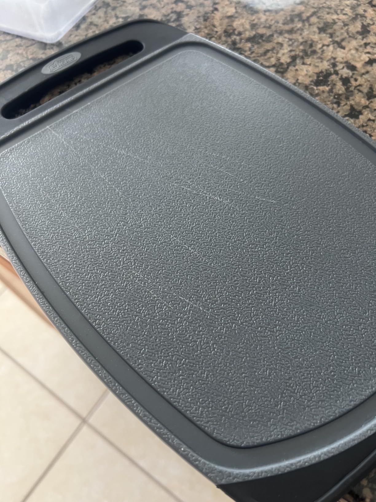 GORILLA GRIP BPA-Free Reversible Kitchen Cutting Board, Set of 3, Black customer photo 1