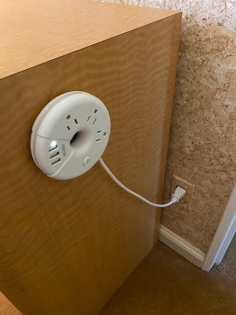 Travel Power Strip, NTONPOWER 3 Outlets 3 USB(1 USB C) Cruise Approved Power Strip, Short Extension Cord 3ft, Travel Essentials for Home, Hotels, Cruise Ship, Vacation, White, i-Donut customer photo 1