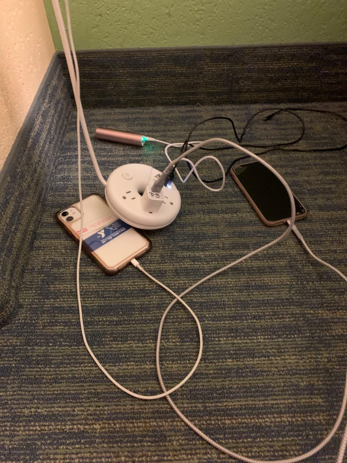 Travel Power Strip, NTONPOWER 3 Outlets 3 USB(1 USB C) Cruise Approved Power Strip, Short Extension Cord 3ft, Travel Essentials for Home, Hotels, Cruise Ship, Vacation, White, i-Donut customer photo 2