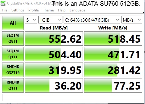 Crucial MX500 500GB 3D NAND SATA 2.5 Inch Internal SSD - CT500MX500SSD1, Blue/Gray customer photo 1