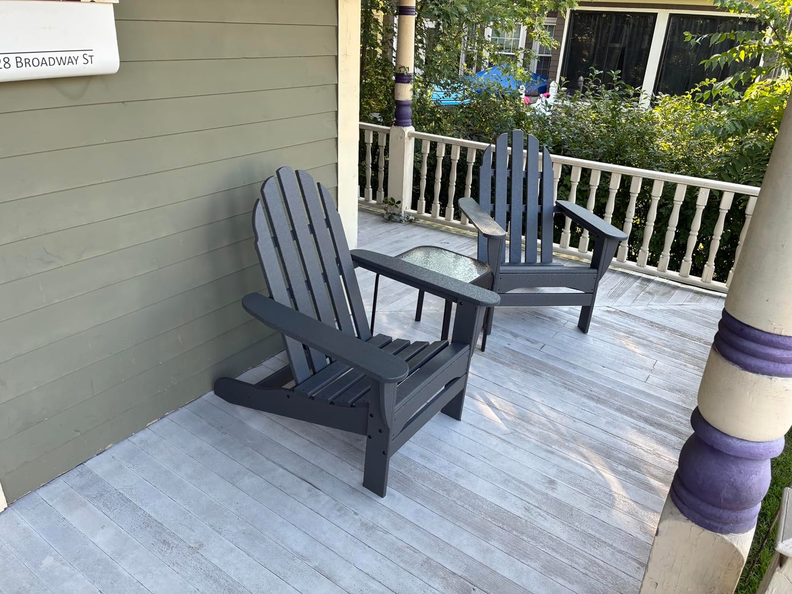 POLYWOOD AD4030BL Classic Outdoor Adirondack Chair, Black customer photo 2