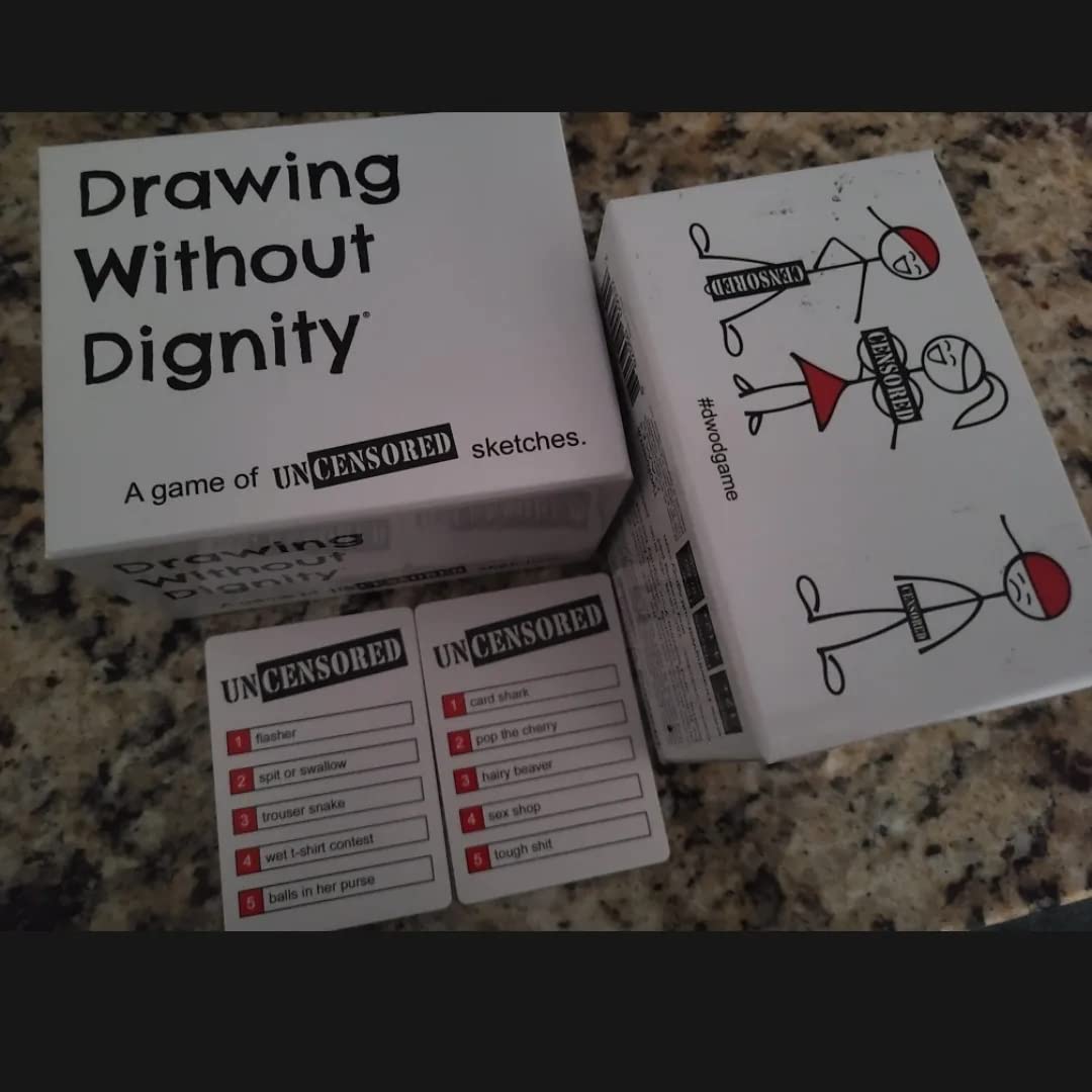 Drawing Without Dignity Party Drawing Game – Hilarious Sketching Game for Grown-Up Game Nights, Friends, Parties, Bachelorette Weekends & White Elephant Gifts customer photo 2