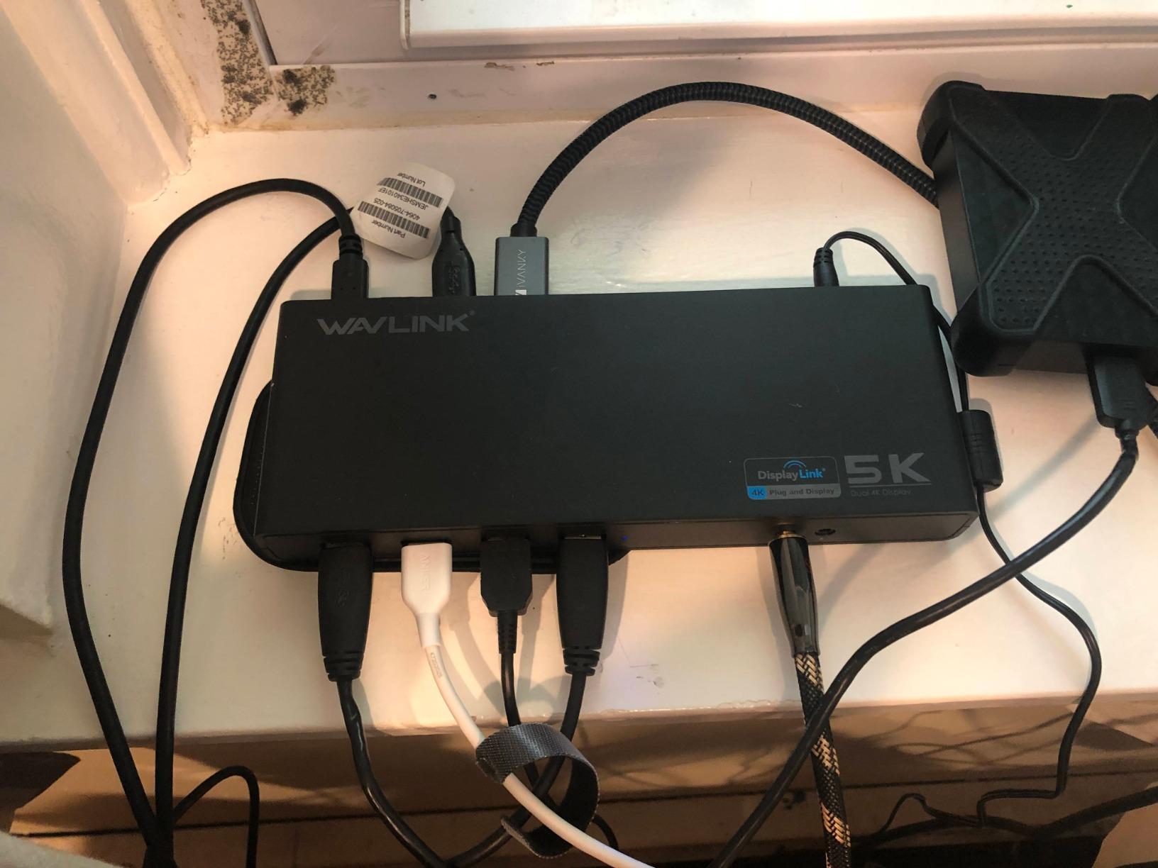 WAVLINK Displaylink Docking Station Dual 4K@60Hz Monitor for Mac, Windows customer photo 1