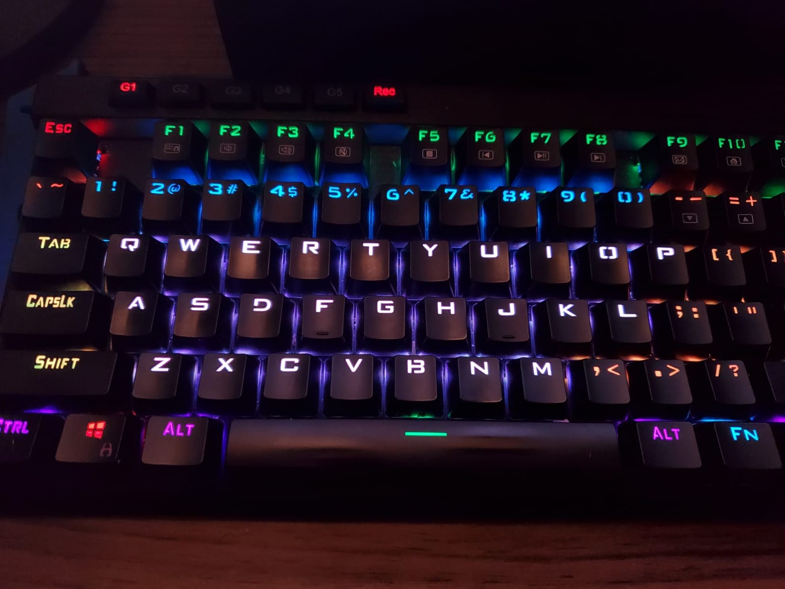 Redragon K580 Wired RGB Mechanical Gaming Keyboard, Macro Key & Media Wheel customer photo 1