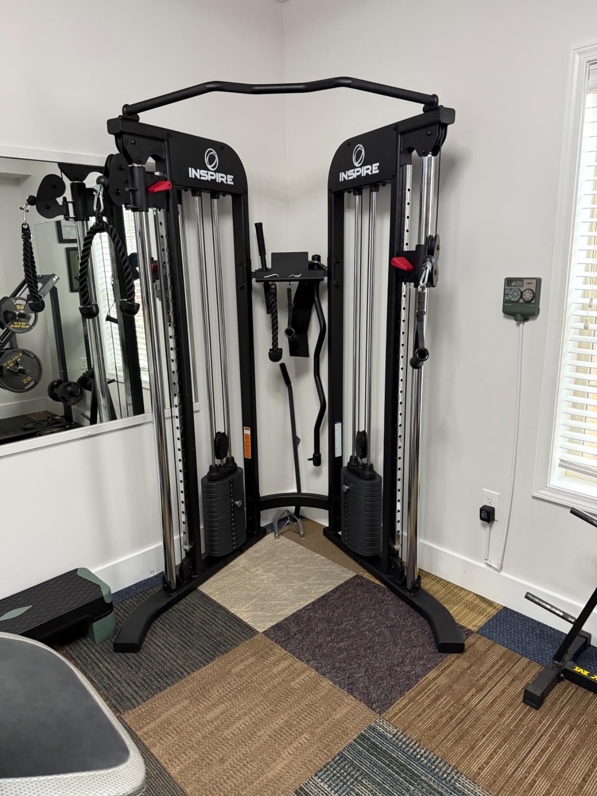 Inspire Fitness FTX Functional Trainer - Compact at Home Workout Machine with Accessories - Space Saving Design - Home Gym Cable Machine and Two 165 lb Weight Stacks customer photo 1