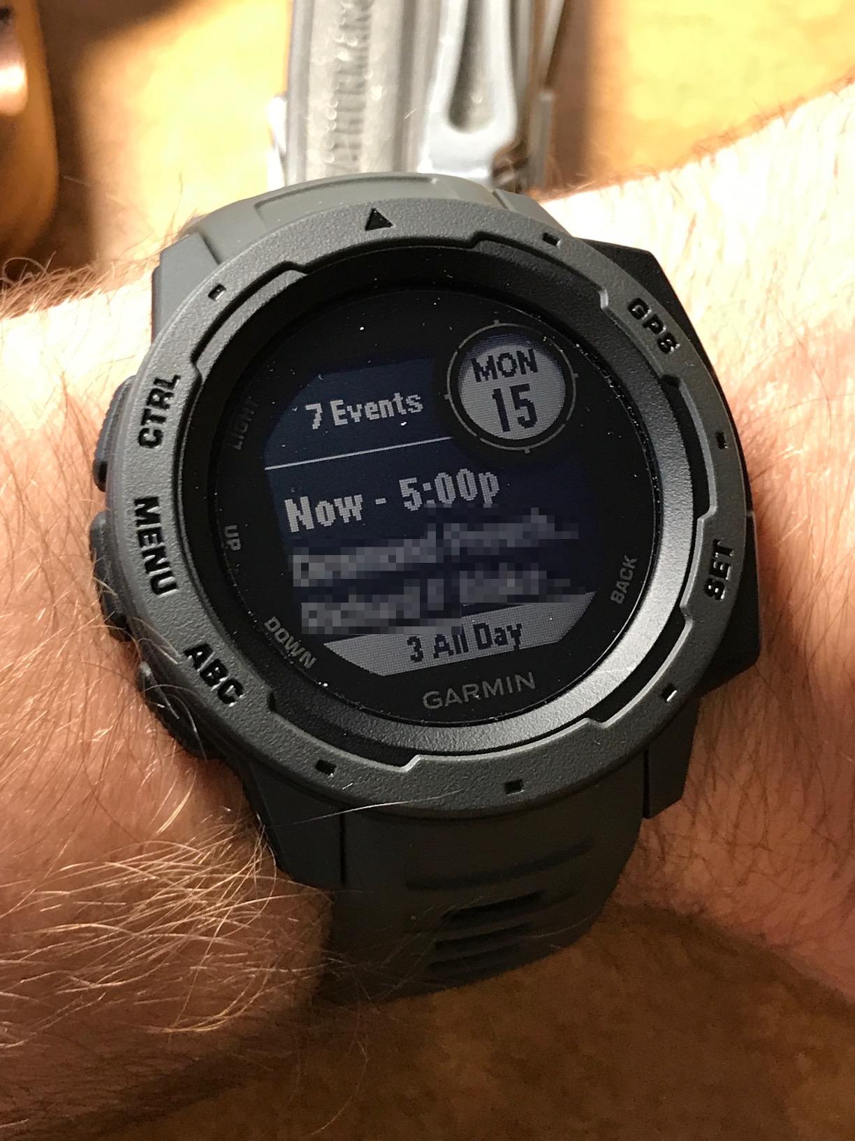 Garmin Instinct, Rugged Outdoor Watch with GPS, Features Glonass and Galileo, Heart Rate Monitoring and 3-Axis Compass, Graphite customer photo 1