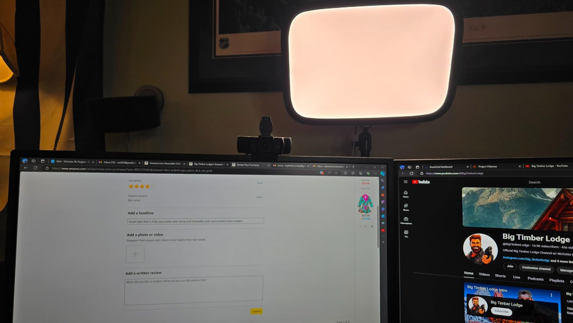 Elgato Key Light, Professional 2800 Lumens Studio Light customer photo 2