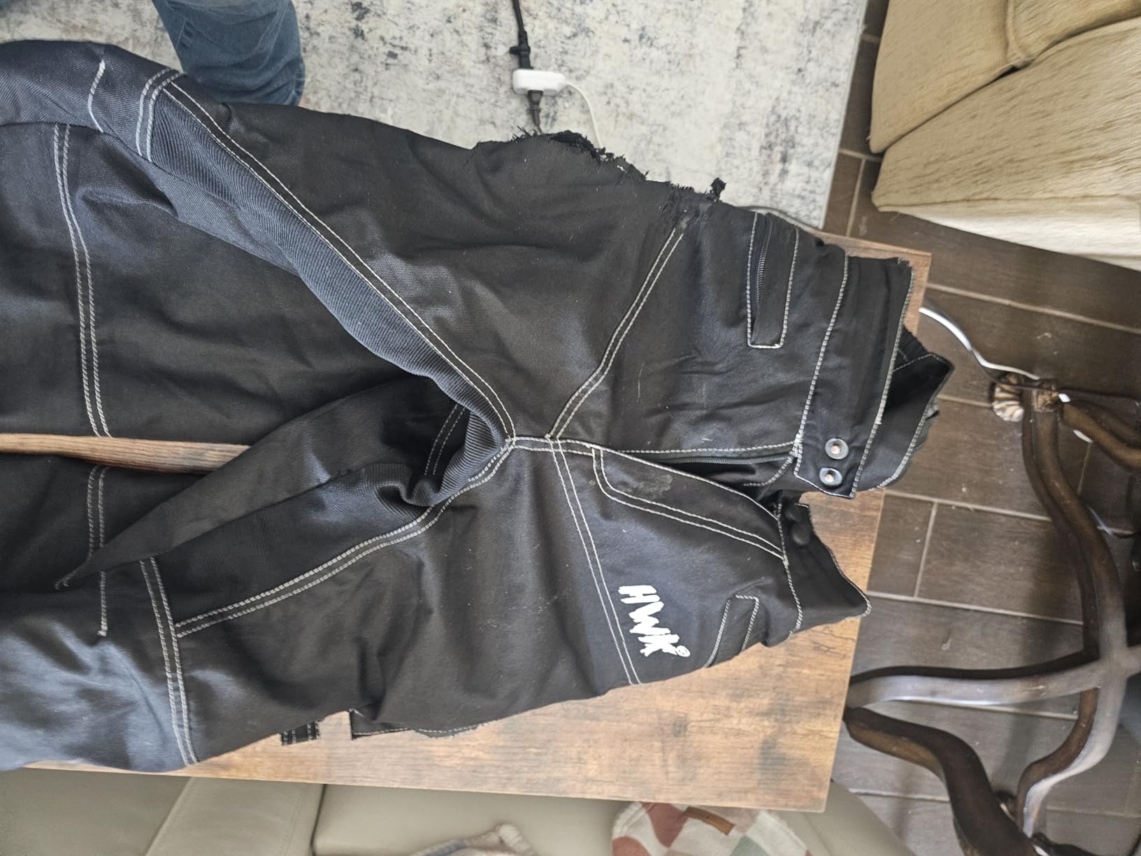 HWK Motorcycle Pants Mens with Armor, Water-Resistant Cordura Fabric. customer photo 1