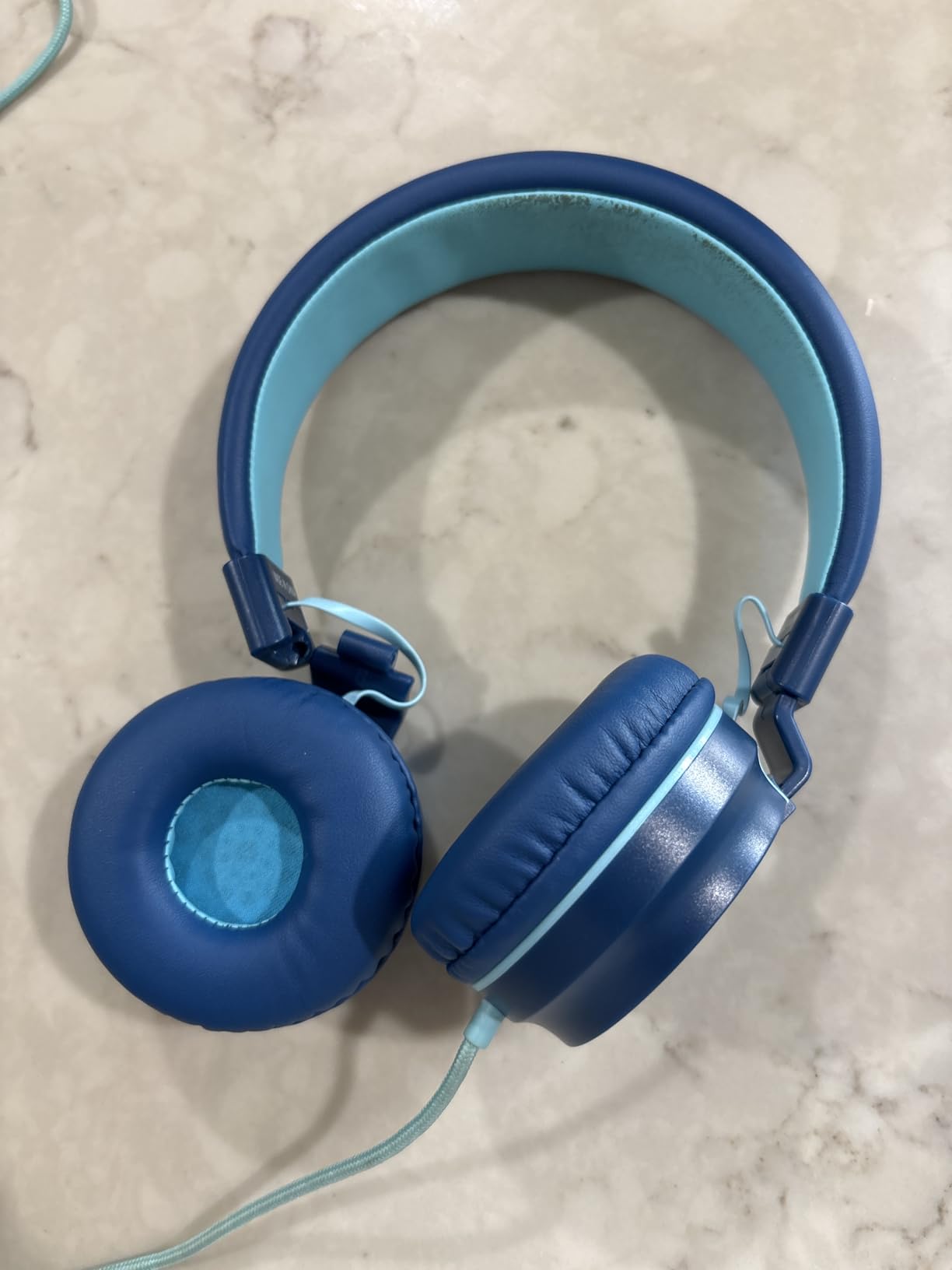 Kids Headphones for School with Microphone, 93dB Volume Limited, PinkPurple customer photo 1