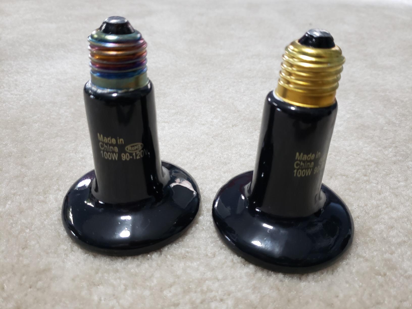 Reptile Heat Lamp with Ceramic Heat Emitter - 100W Heat Bulb for Bearded Dragon, Turtle Tank, and Chicken Coop - Infrared Basking Light for Reptiles & Amphibians ETL Listed customer photo 1