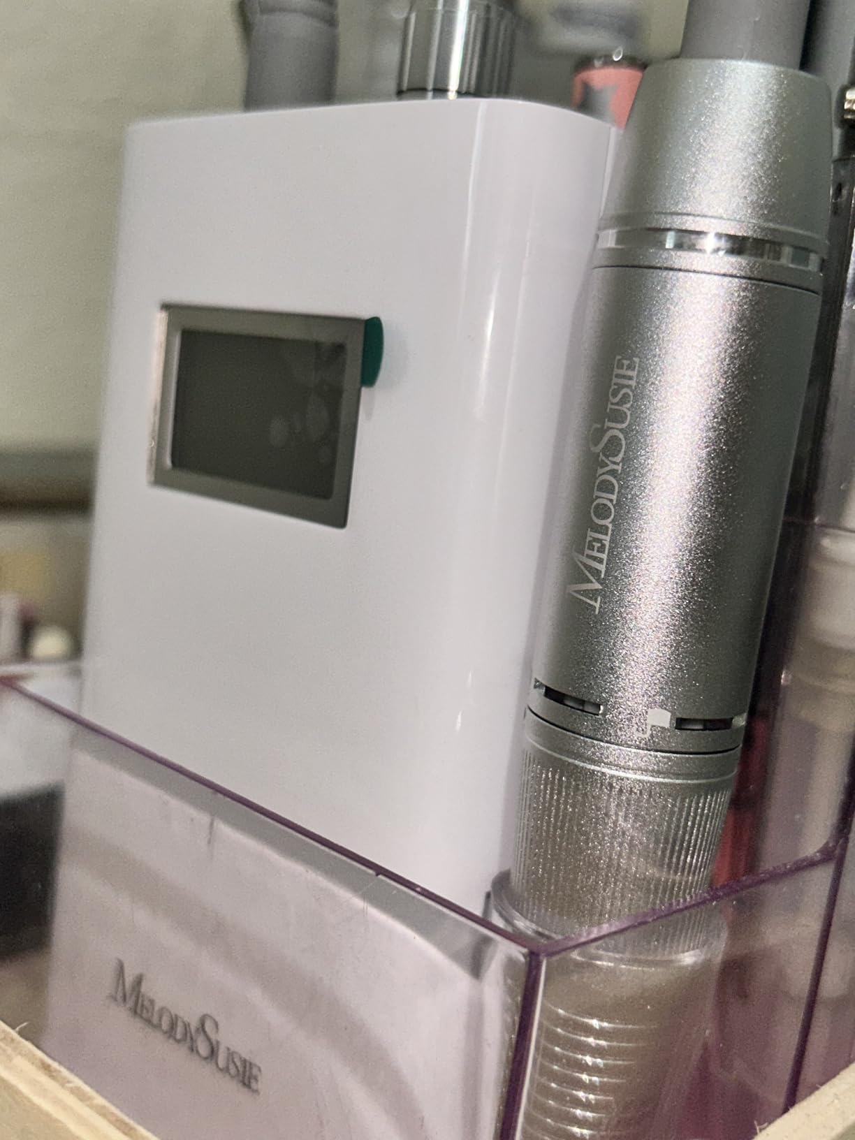 MelodySusie Portable Clip-On Nail Drill SC320H for Gel Removal & Nail Prep | 30000RPM, Cordless, 6000mAh Battery, 10-14h Runtime, Scamander, LED Display, Stepless Speed, Low Heat, Nail Polishing customer photo 2