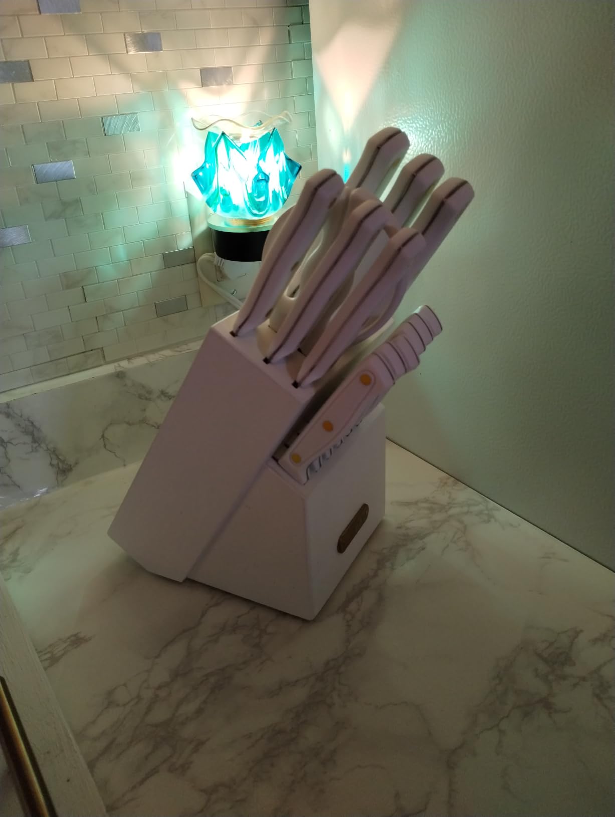 McCook Kitchen Knife Set 15PC Knife Block Set w Built-in Sharpener customer photo 1