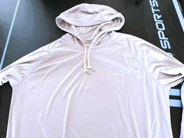 Willit Men's UPF 50+ Sun Protection Hoodie Lightweight Long Sleeve Fishing Shirt Loose Fit Swim Rash Guard customer photo 2