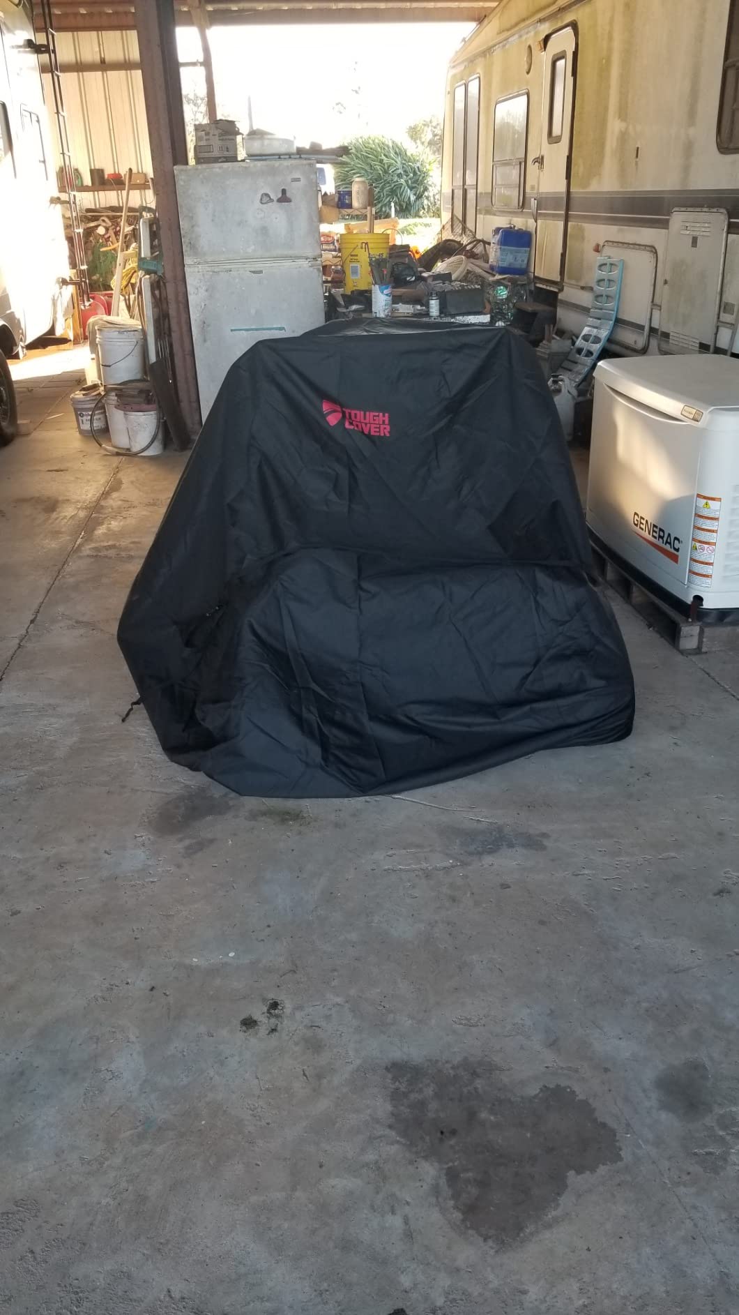 Tough Cover Zero-Turn Mower Cover, Premium 600D, Waterproof, Black customer photo 1