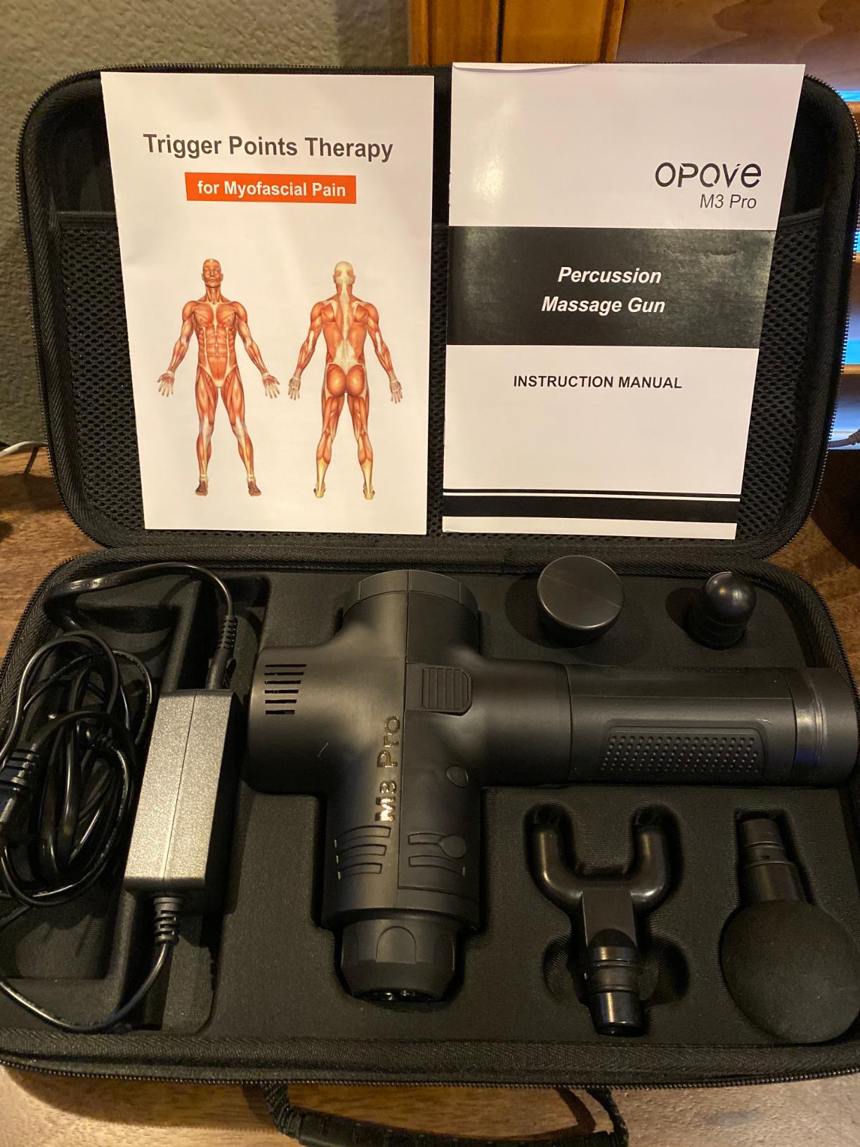 Opove M3 Pro 2 Massage Gun Deep Tissue for Workout Recovery, Black customer photo 1