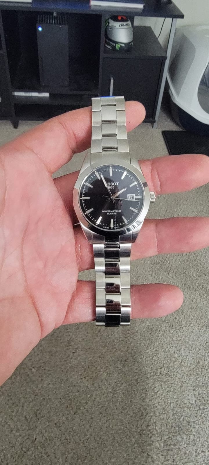 Tissot Mens Gentleman Stainless Steel Dress Watch Grey T1274071105100 customer photo 1