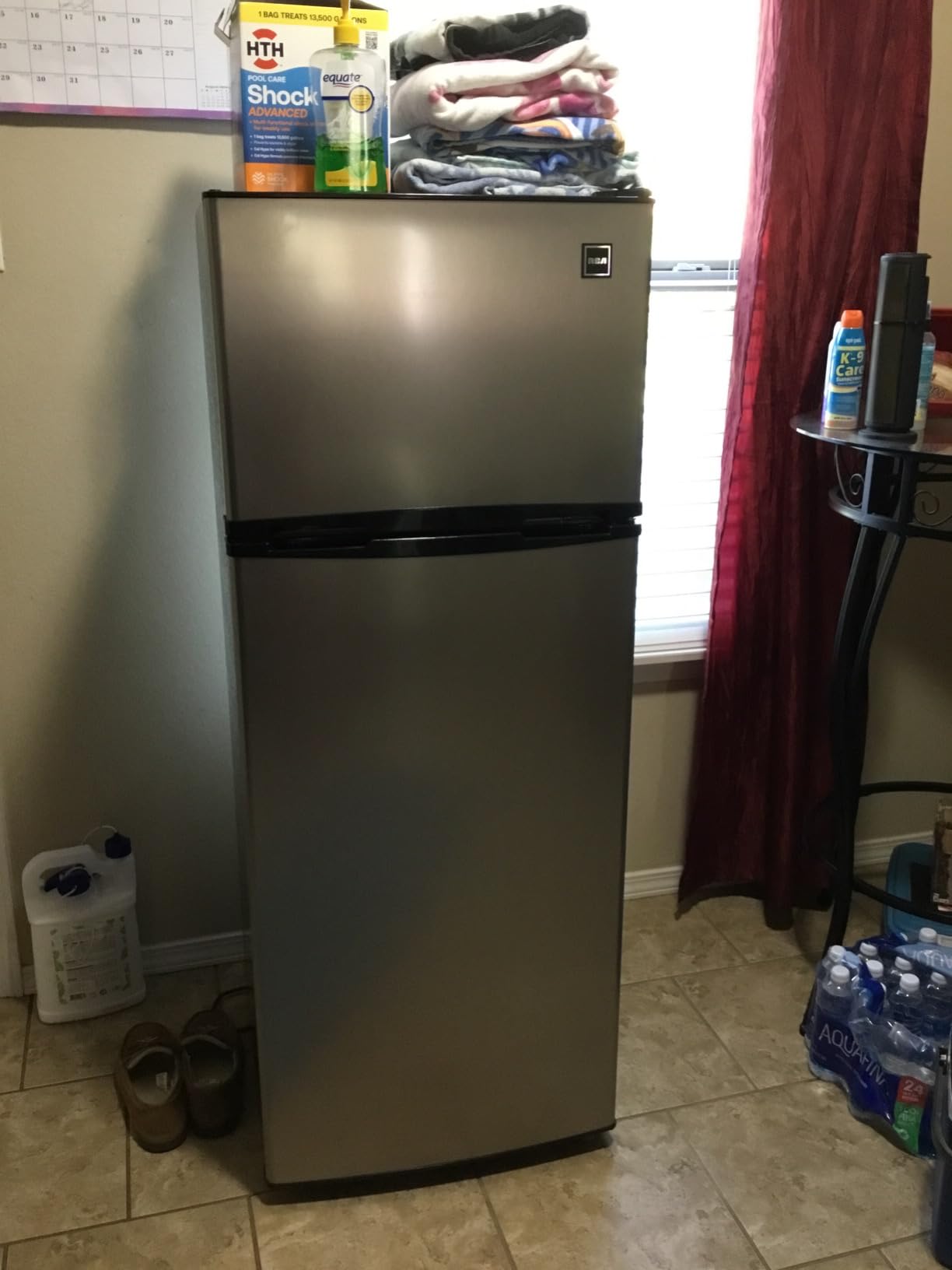ARCTIC CHEF ACFR741BLACKAMZ6COM Apartment Size-Top Freezer-2 Door Fridge-Adjustable Thermostat Control-Black-7.5 Cubic Feet customer photo 1