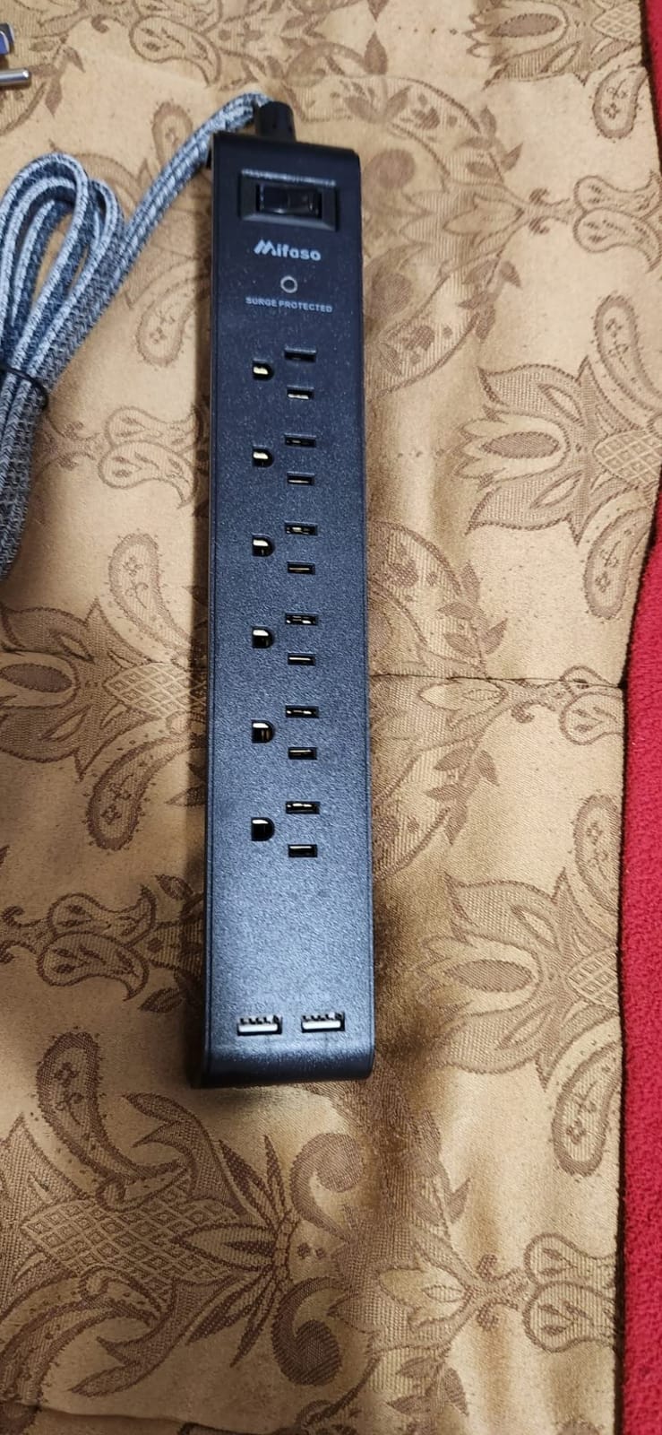 2 Pack Surge Protector Power Strip with 6 Outlets 4 USB Ports customer photo 1