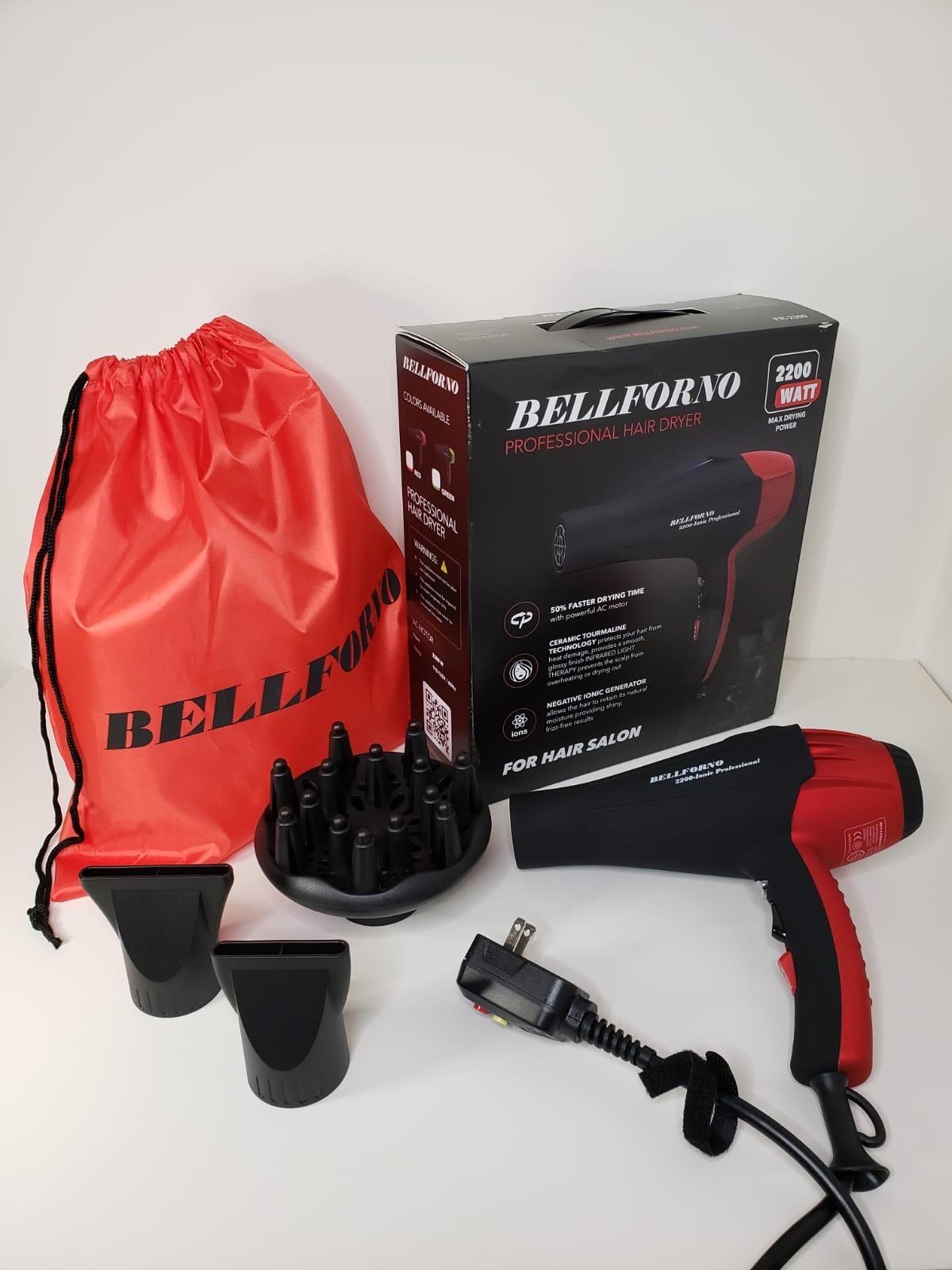Professional Ionic Salon Hair Dryer, 2200 Watt Powerful AC Motor Ceramic Tourmaline Ion Blow Dryer, Quiet Hair Dryers with Diffuser & 2 Concentrator Nozzle Attachments Black/Red customer photo 1