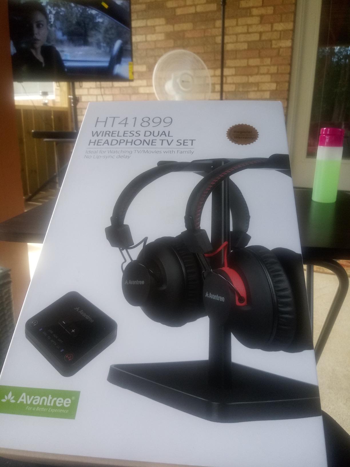 Avantree HT41899 - Dual Wireless TV Headphones with Transmitter customer photo 2