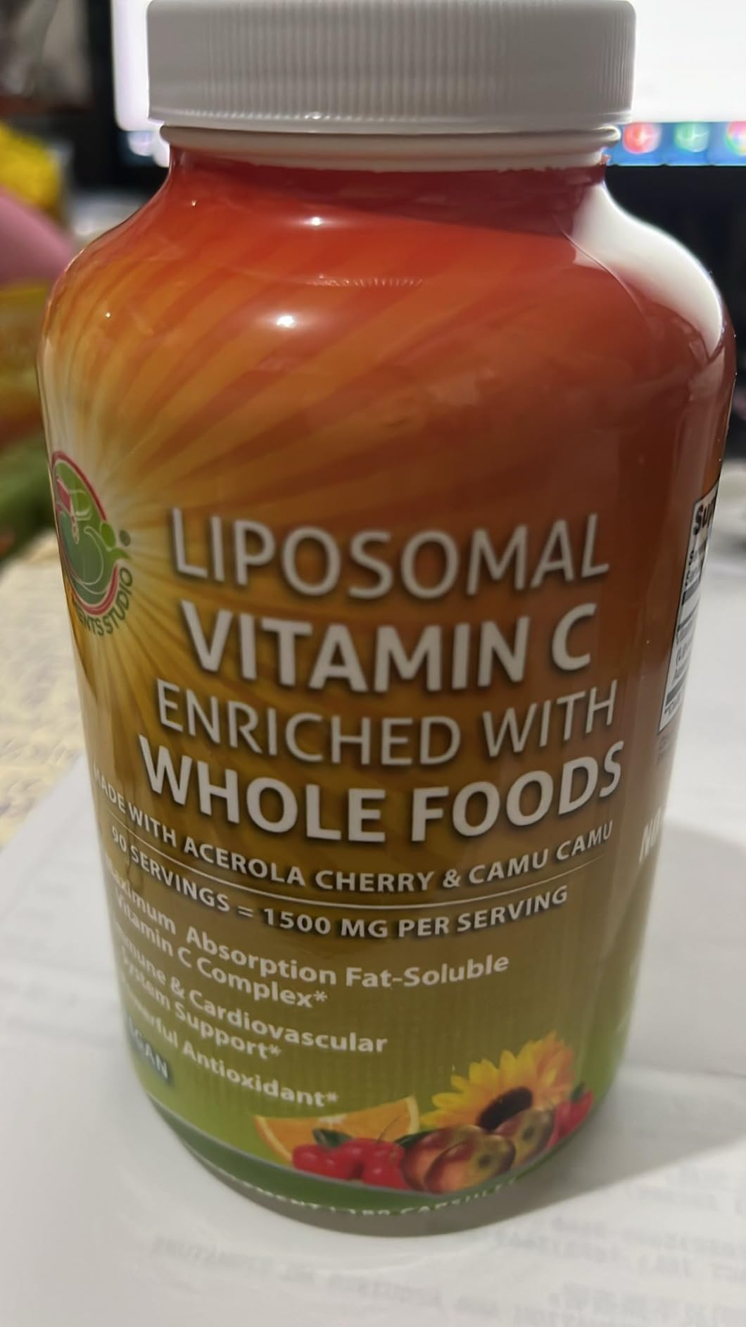 Liposomal Vitamin C Supplement 1500mg with Organic Acerola & Camu Camu customer photo 1