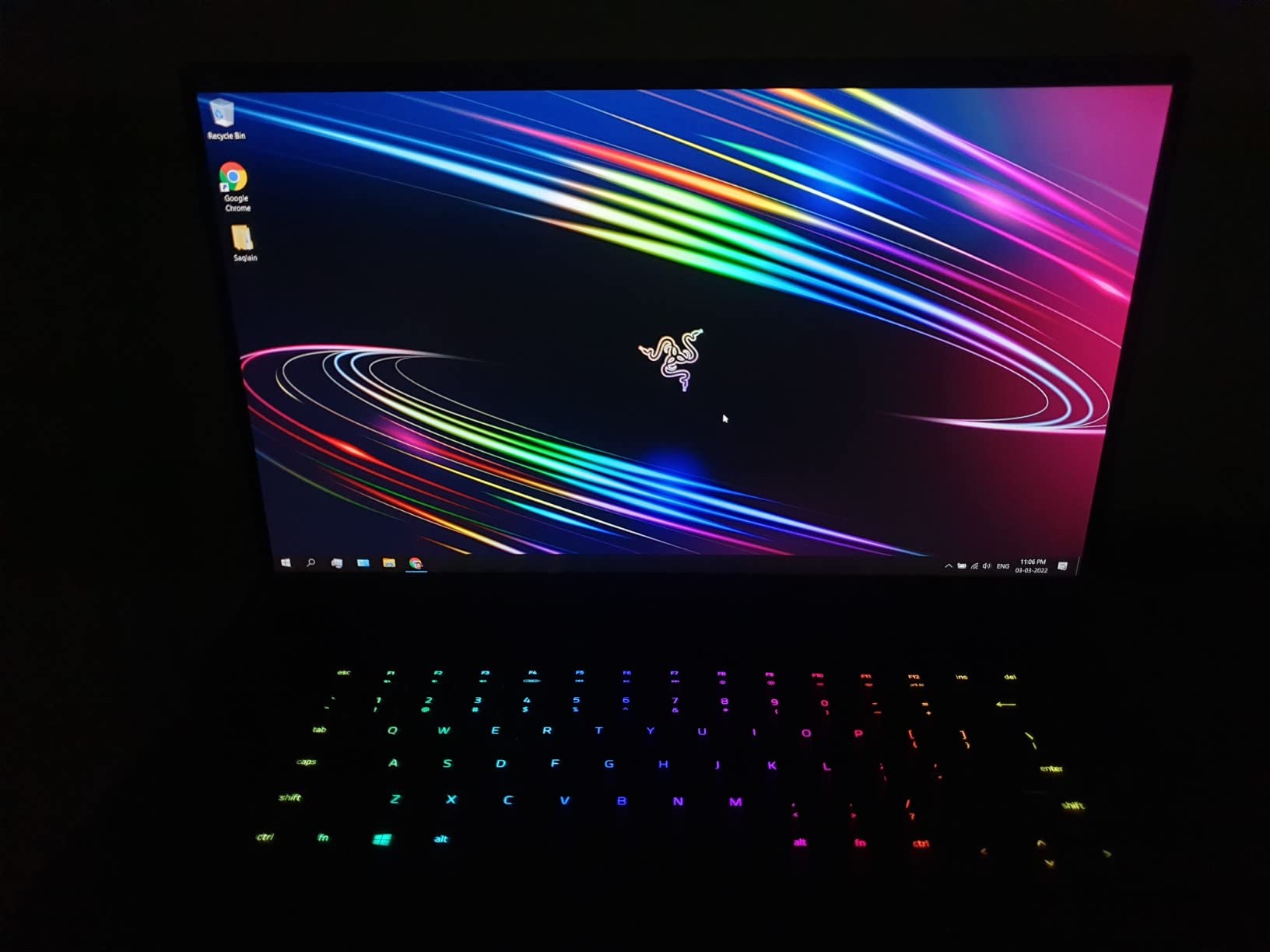 Razer Blade 15 Advanced Gaming Laptop 2020: Intel Core i7-10875H 8-Core, NVIDIA GeForce RTX 2070 Super Max-Q, 15.6” FHD 300Hz, 16GB RAM, 512GB SSD, CNC Aluminum, Chroma RGB Lighting, Thunderbolt 3 customer photo 1