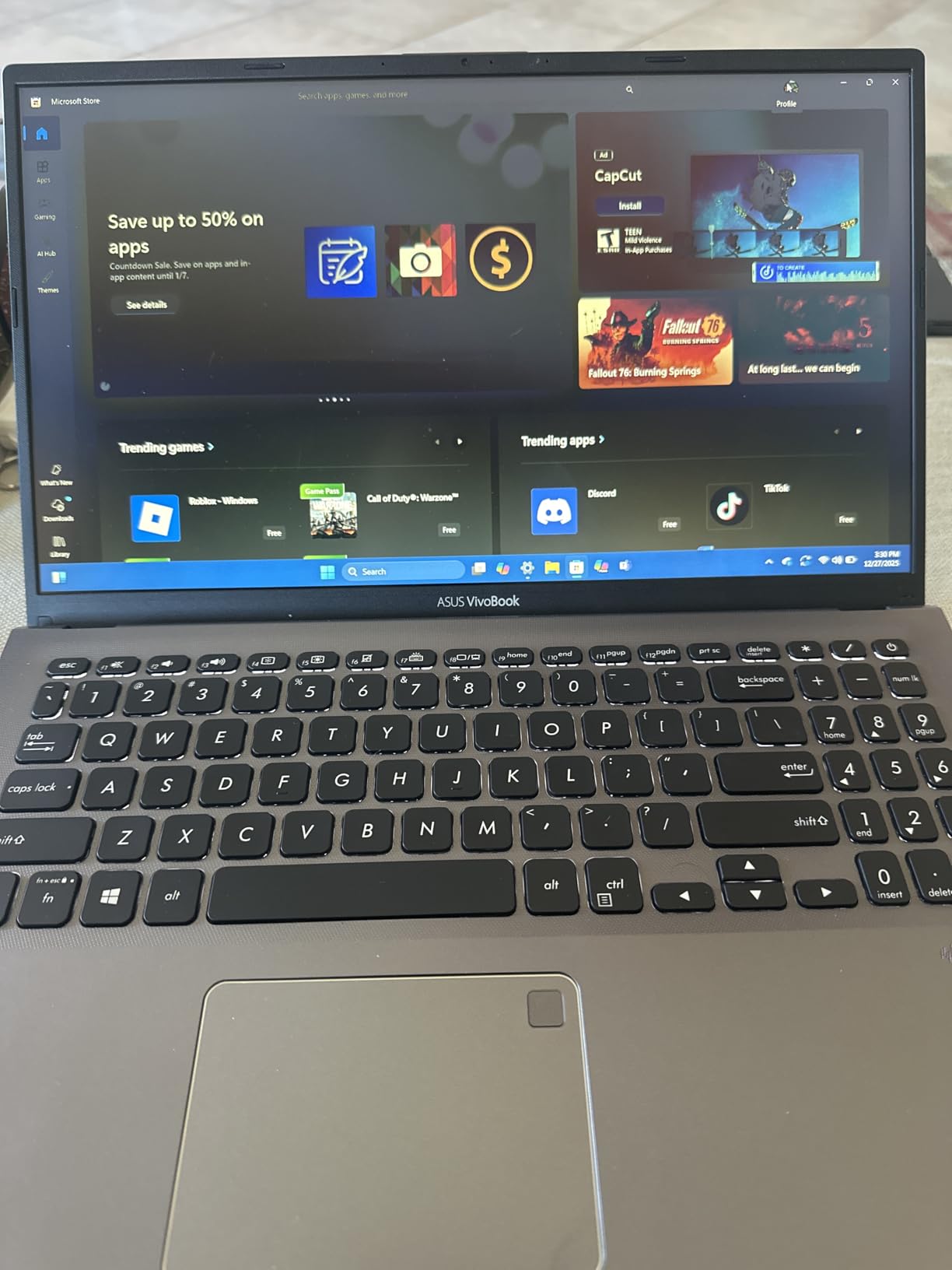 ASUS VivoBook 15 Thin and Light Laptop- 15.6â€ Full HD, Intel i5-1035G1 CPU, 8GB RAM, 512GB SSD, Backlit KeyBoard, Fingerprint, Windows 10- F512JA-AS54, Slate Gray customer photo 2