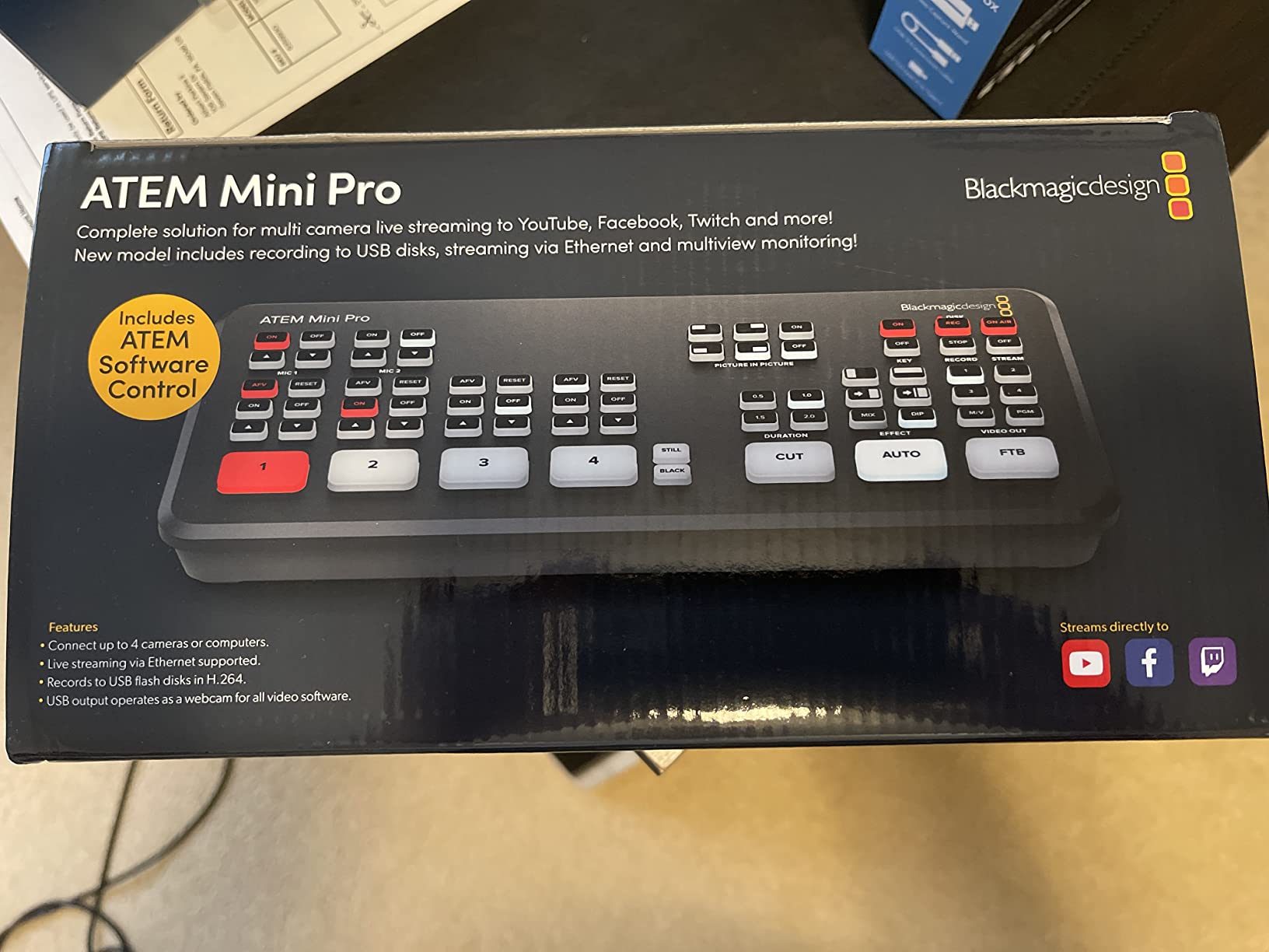 Blackmagic Design ATEM Mini Pro HDMI Live Stream Switcher customer photo 2