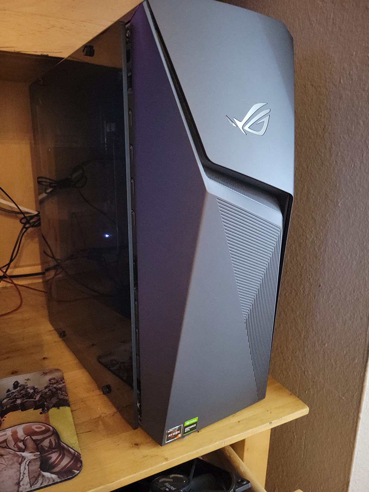 ASUS ROG Strix GL10DH Gaming Desktop PC, AMD Ryzen 5 3400G, GeForce GTX 1650, 8GB DDR4 RAM, 512GB PCIe SSD, Wi-Fi 5, Windows 10 Home, GL10DH-PH552 customer photo 2