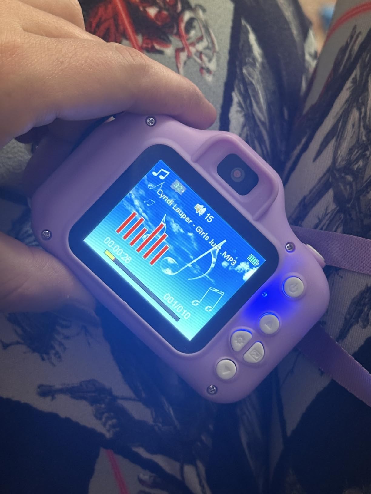 Seckton Upgraded Kids Selfie Camera, HD Digital Video Camera for Kids-Blue customer photo 2